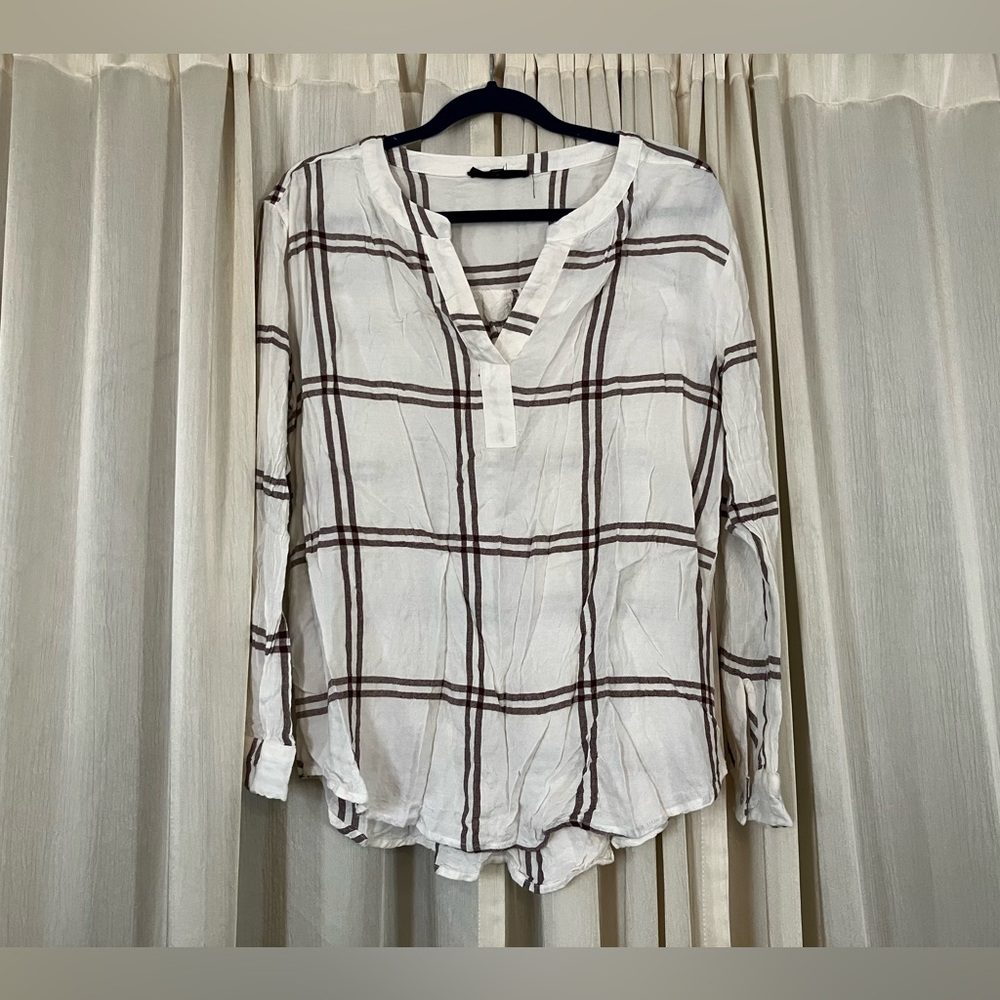 Plaid Pattern Blouse - Picture 2 of 4